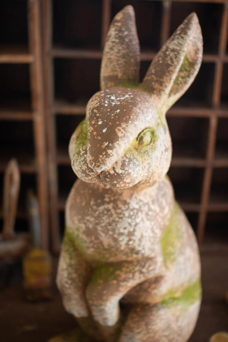 FAUX CONCRETE RABBIT - HEAD FORWARD Kalalou