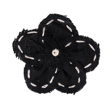 FL2003 | Linen Flower Dog | Cat | Pet Bow on Velcro Fastener|Pets Ribbons Pets Ribbons