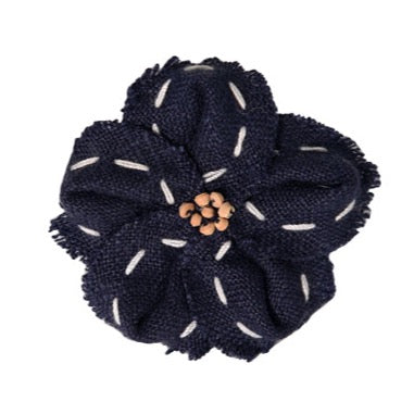 FL2003 | Linen Flower Dog | Cat | Pet Bow on Velcro Fastener|Pets Ribbons Pets Ribbons