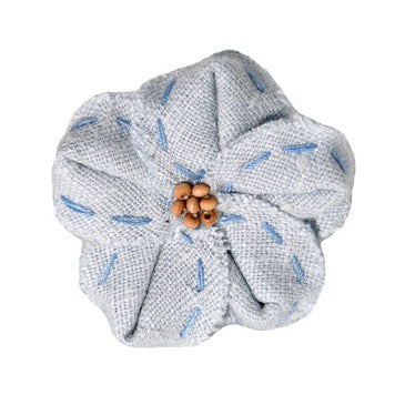 FL2003 | Linen Flower Dog | Cat | Pet Bow on Velcro Fastener|Pets Ribbons Pets Ribbons