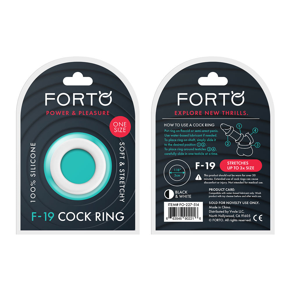 FORTO F-19 C-Ring White/Black FORTO