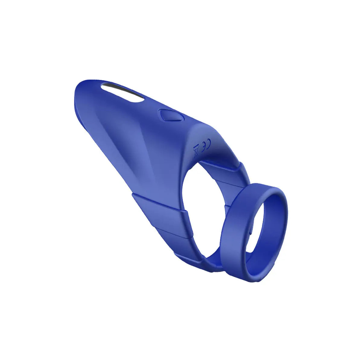 FORTO F-48 Vibrating Perineum Double C-Ring - Blue FORTO
