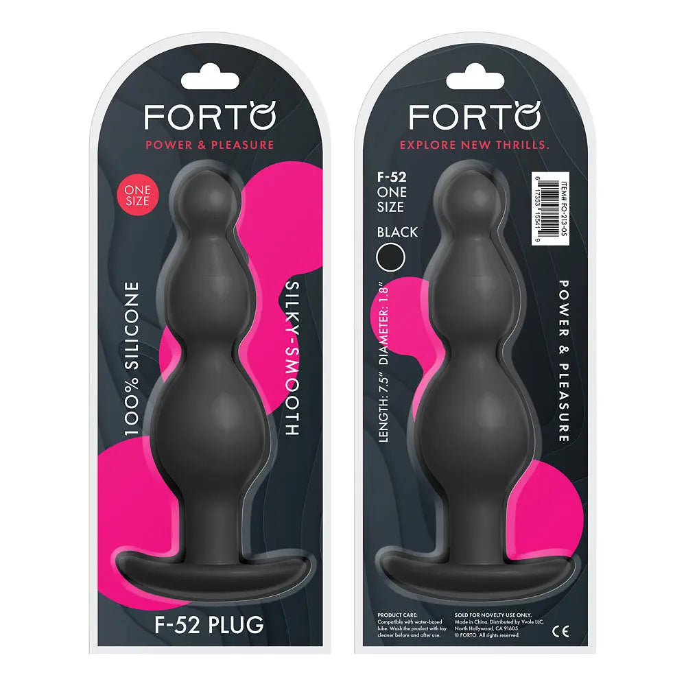 FORTO F-52 Cone Beads Black FORTO