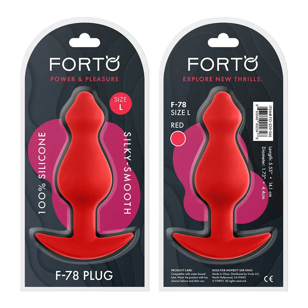 FORTO F-78 Pointee Plug Red Large FORTO