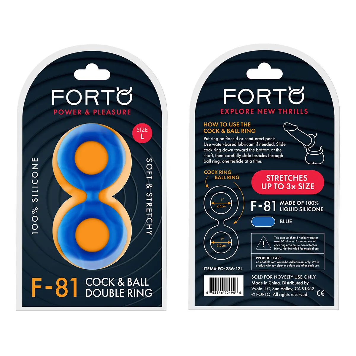FORTO F-81 51mm Double Ring - Blue FORTO
