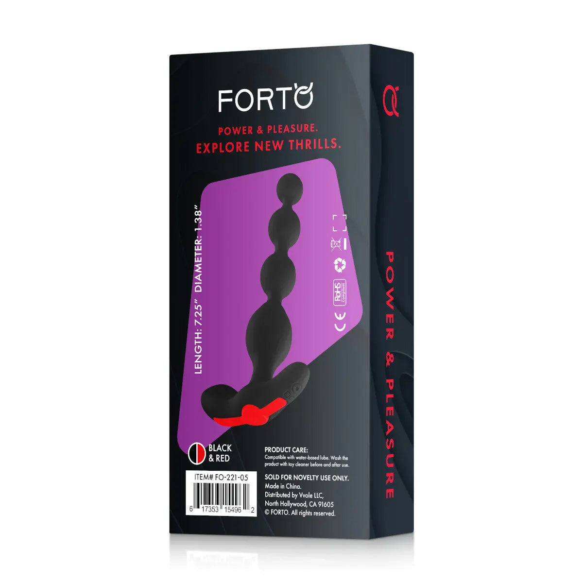FORTO Vibrating Anal Beads - GreatEagleInc