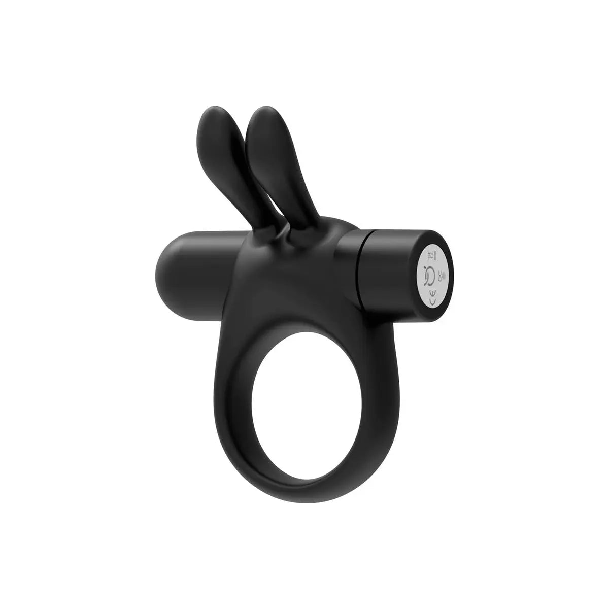 FORTO Vibrating Bunny C-Ring - Black FORTO