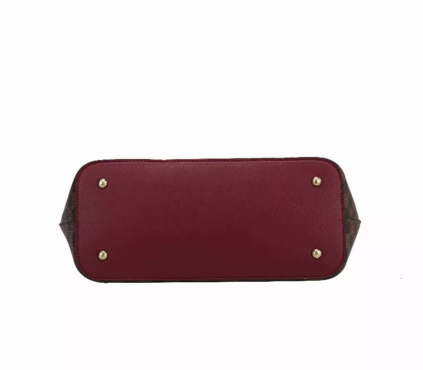 Fabiola Vegan Leather Women's Tote Bag with wallet by Mia K -2 piece set MKF Collection by Mia K.
