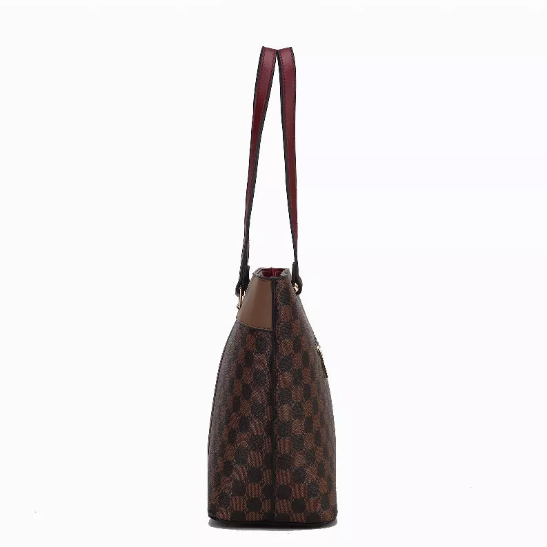 Fabiola Vegan Leather Women's Tote Bag with wallet by Mia K -2 piece set MKF Collection by Mia K.