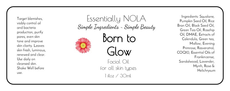 Facial Care - Born to Glow Facial Oil ESSENTIALLY NOLA