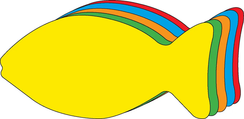 Faith Fish Large Foam Assorted Color Creative Cut-Outs Creative Shapes