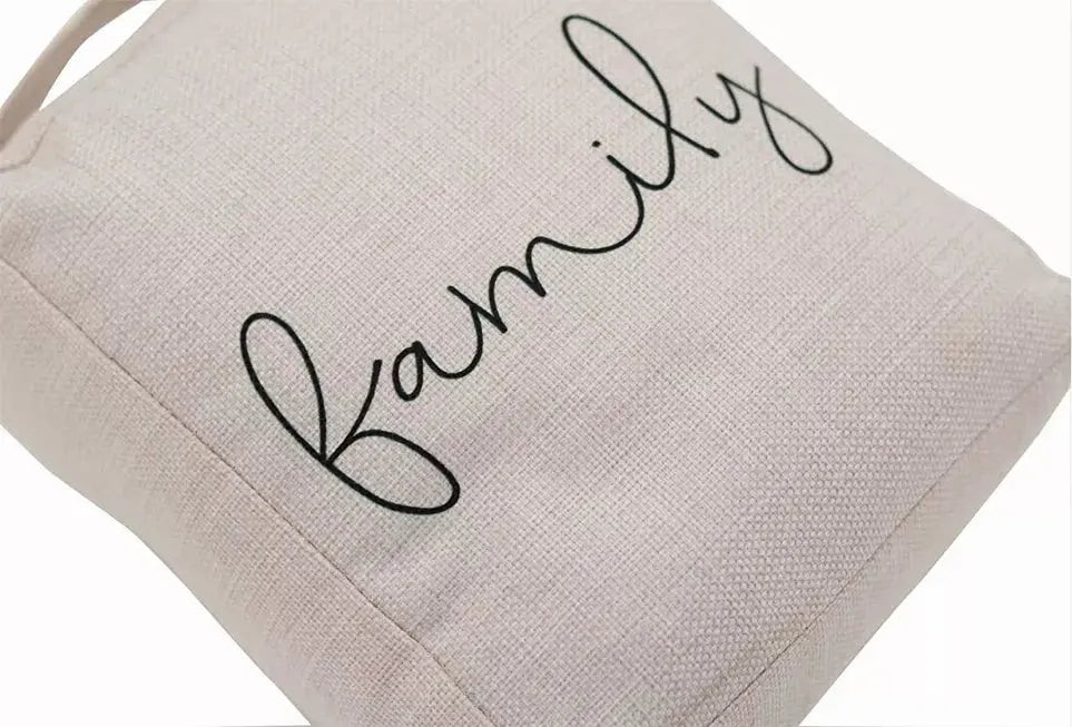 Family Decorative Weighted Fabric Door Stop with Handle-for Bedroom- Living Room Paris Loft Inc