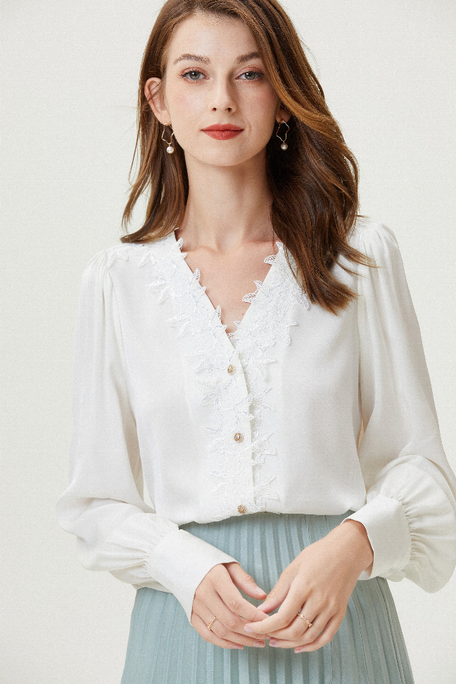 Fangyan | Hibiscus Silk Shirt Fangyan