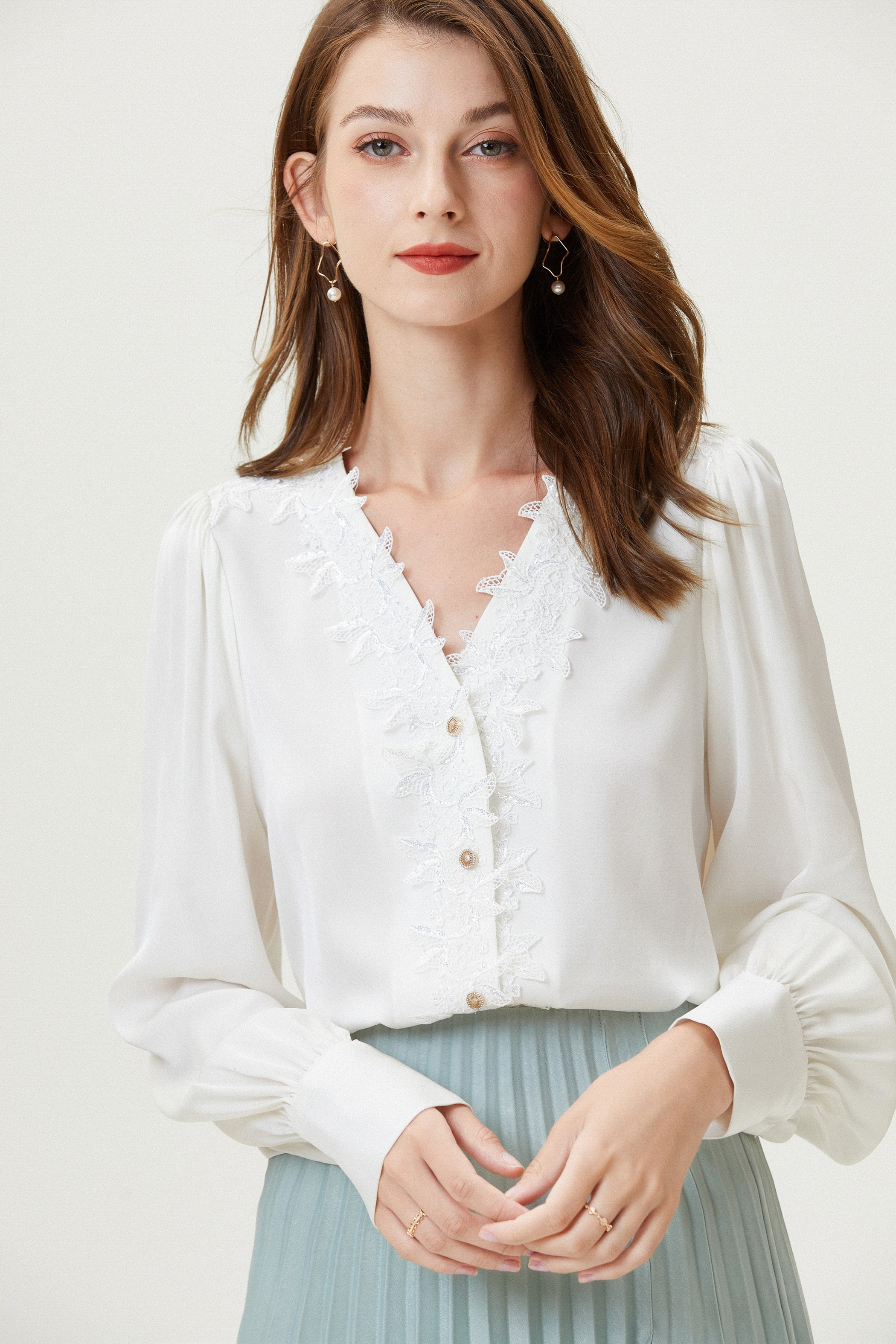 Fangyan | Hibiscus Silk Shirt Fangyan