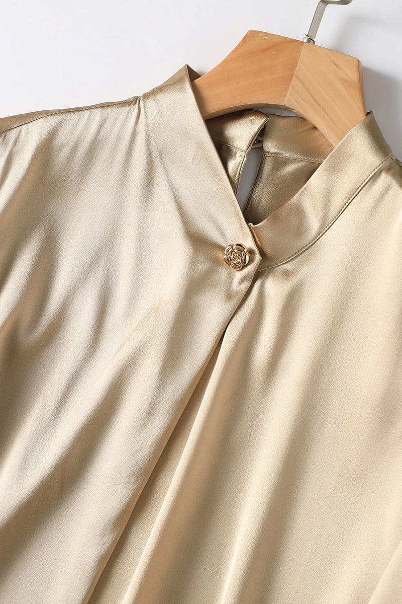 Fangyan | Marigold Silk Blouse Fangyan
