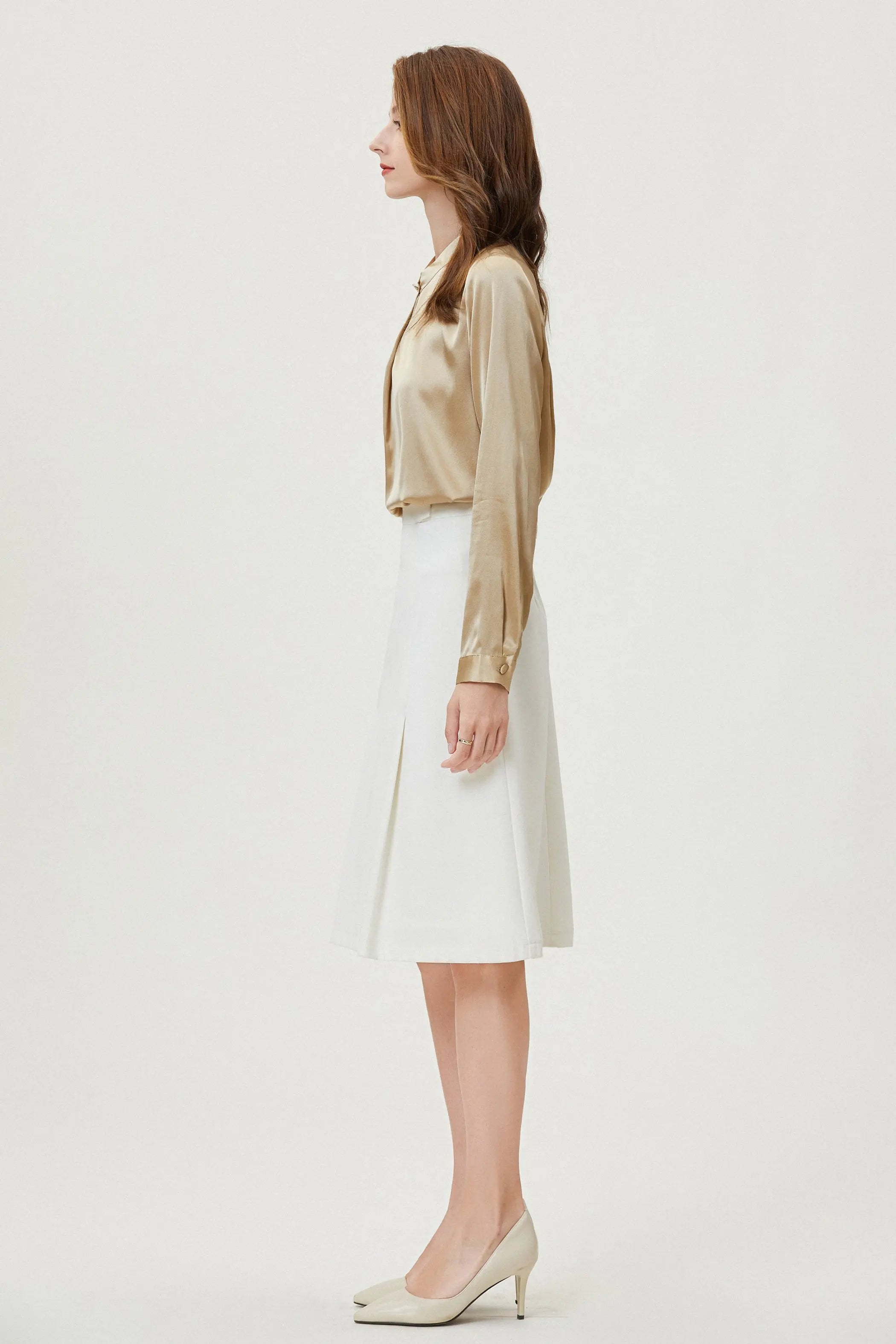 Fangyan | Marigold Silk Blouse Fangyan