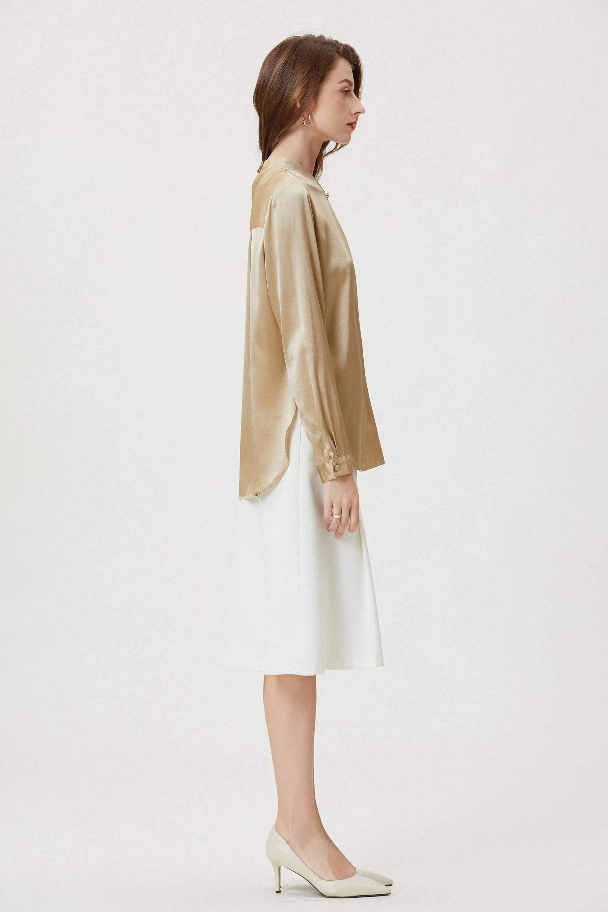 Fangyan | Marigold Silk Blouse Fangyan