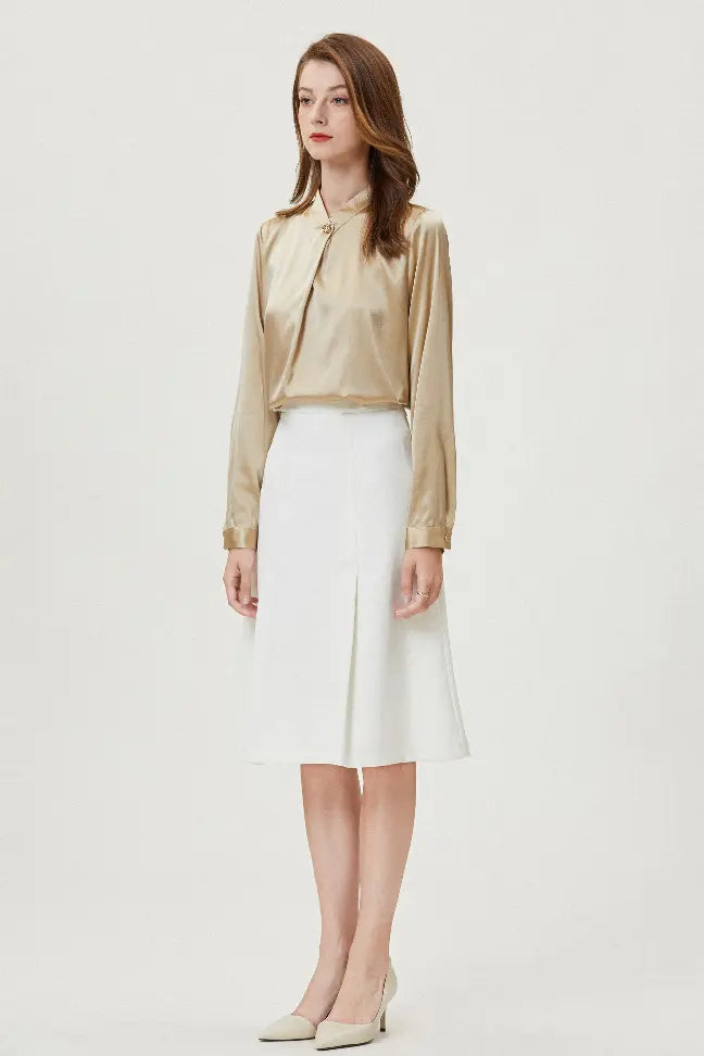 Fangyan | Marigold Silk Blouse Fangyan