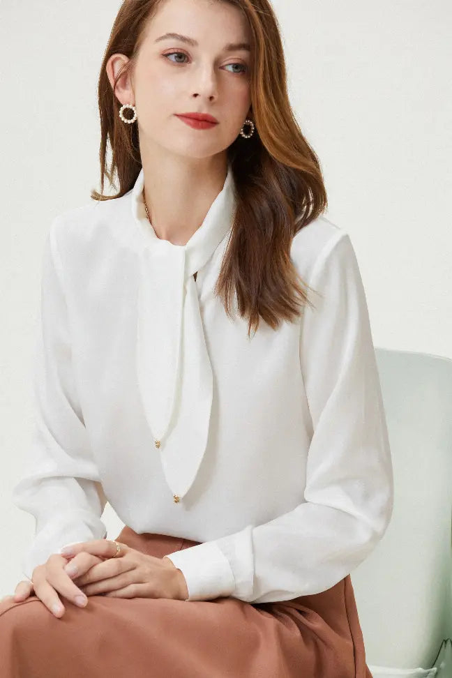 Fangyan | Narcissus Silk Blouse Fangyan