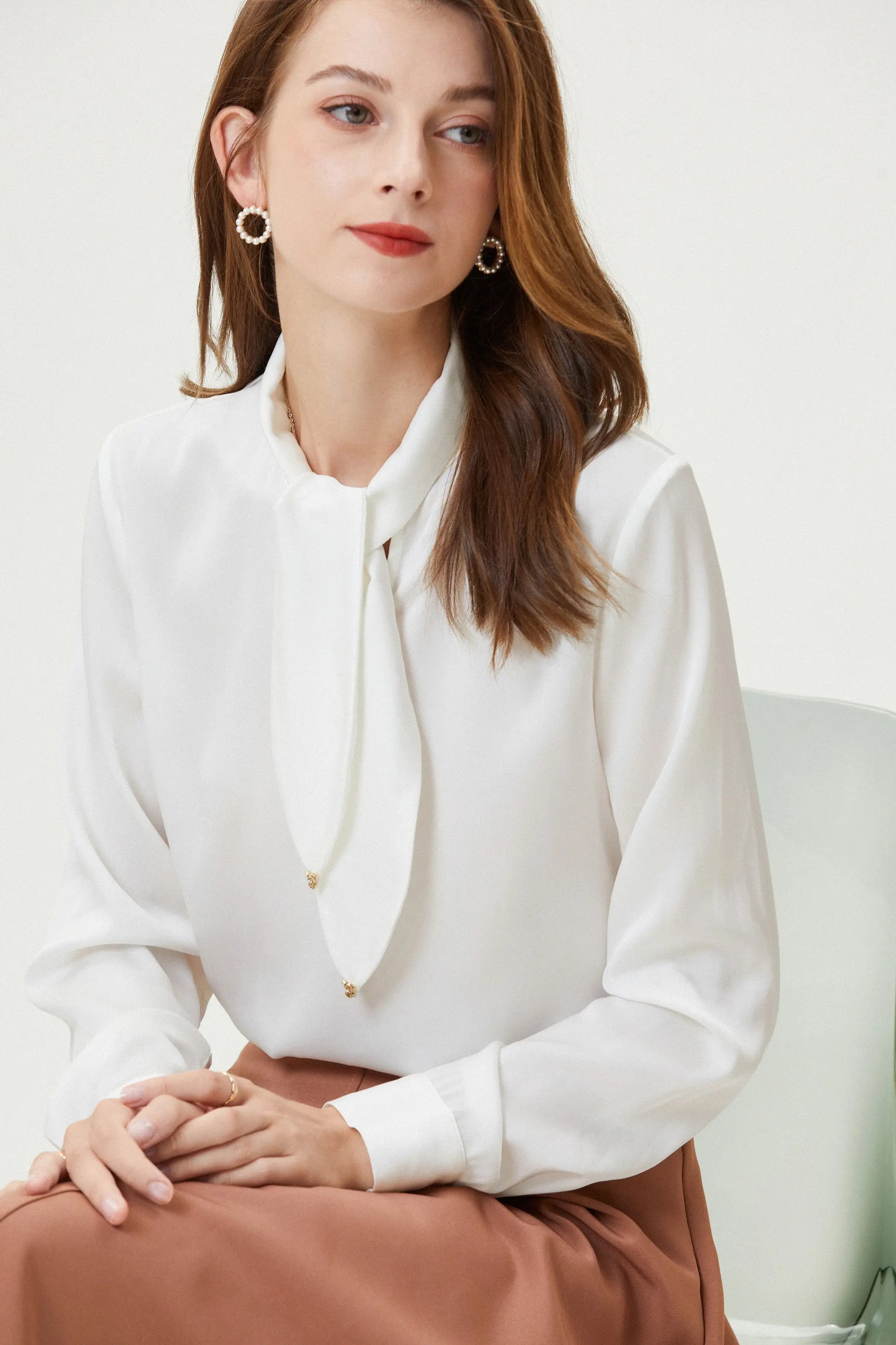 Fangyan | Narcissus Silk Blouse Fangyan
