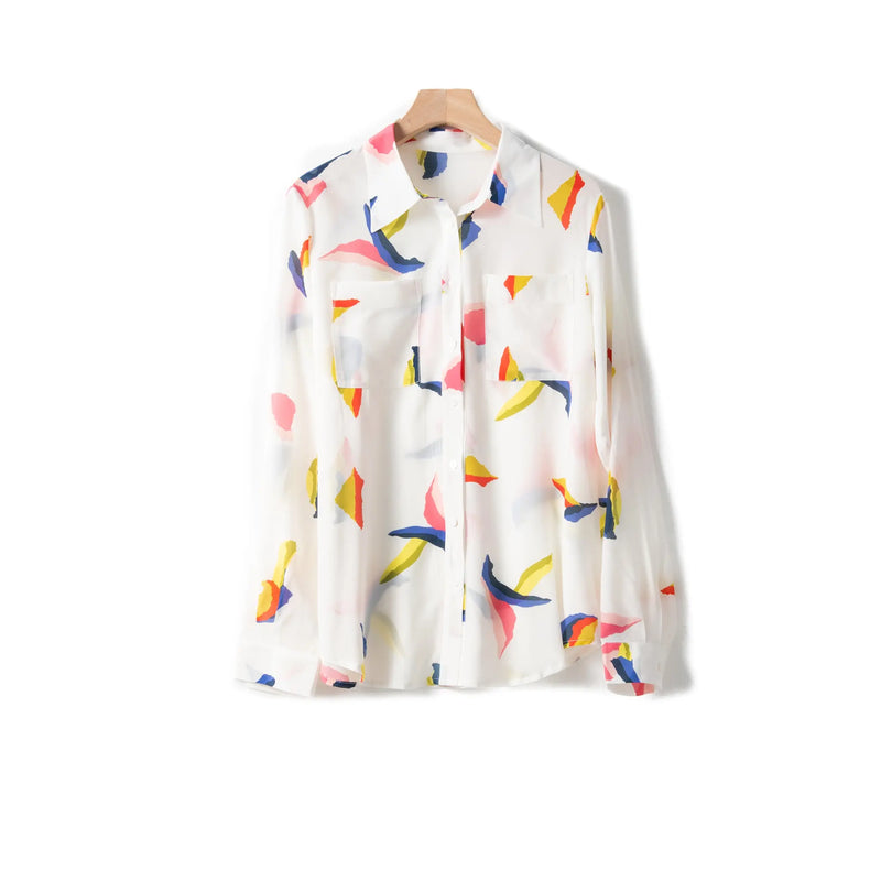 Fangyan | Pelican Silk Blouse Fangyan