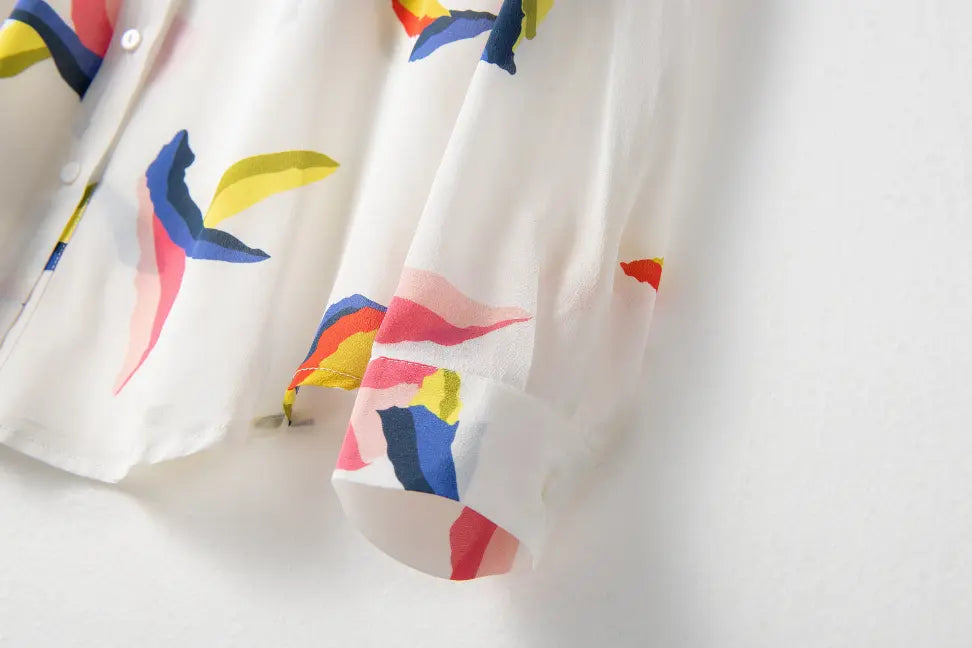 Fangyan | Pelican Silk Blouse Fangyan