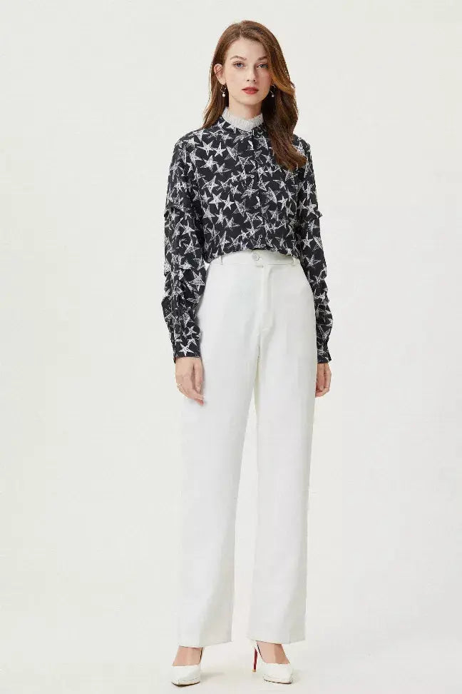 Fangyan | Stars Silk Blouse Fangyan