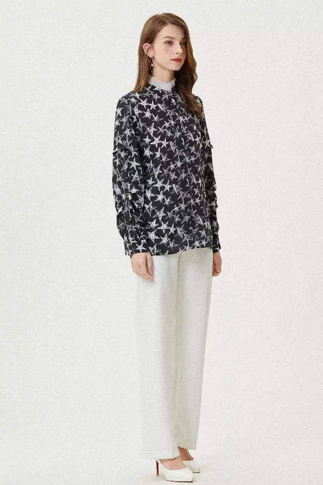 Fangyan | Stars Silk Blouse Fangyan