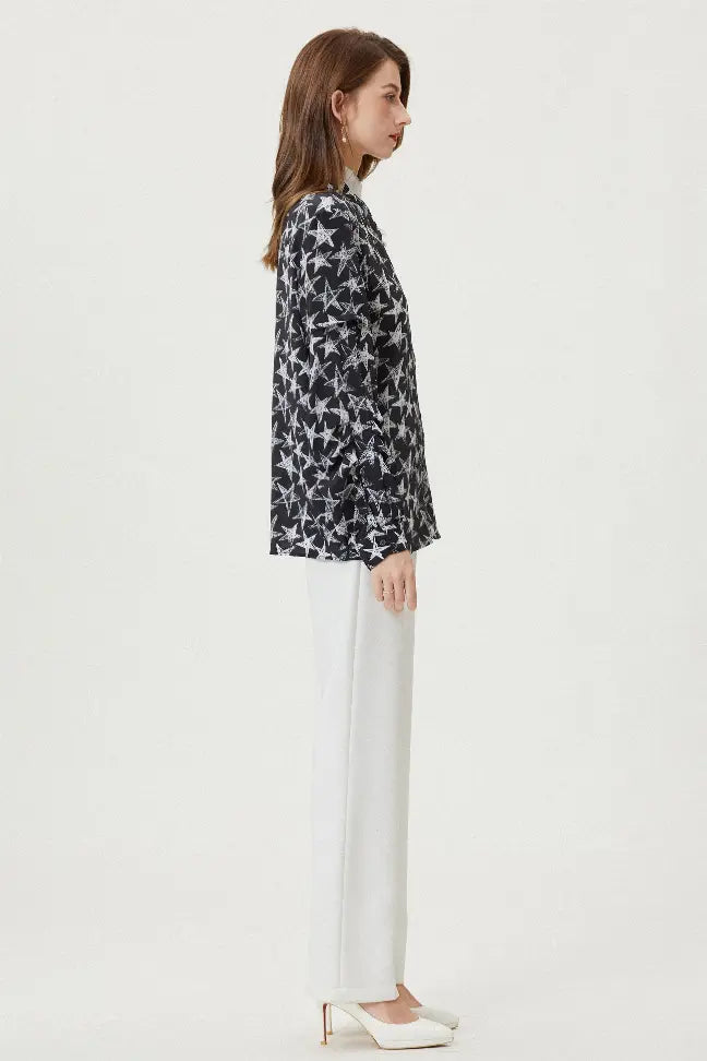 Fangyan | Stars Silk Blouse Fangyan