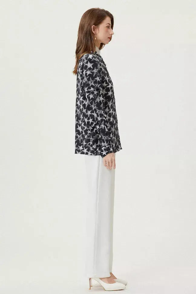 Fangyan | Stars Silk Blouse Fangyan