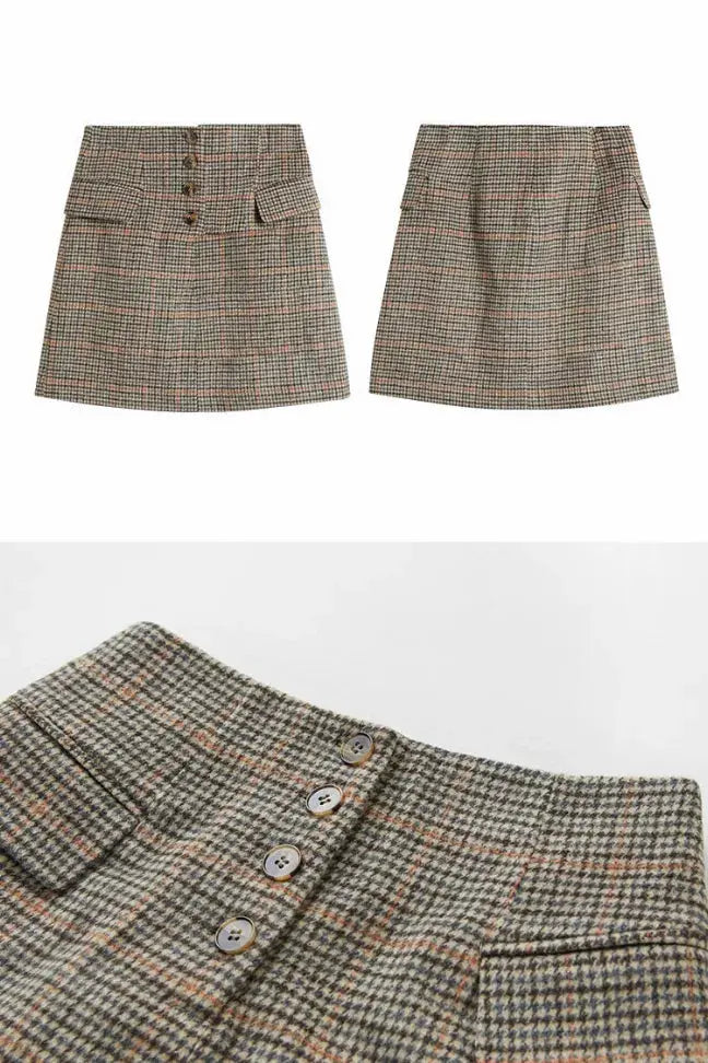 Fansilanen | Gingham Mini Skirt Fangyan