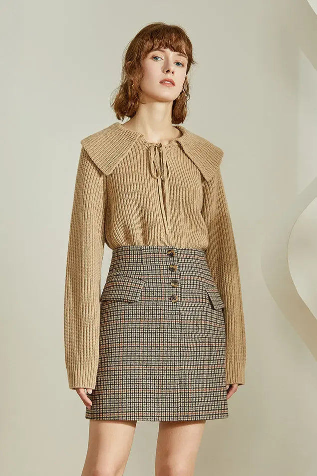 Fansilanen | Gingham Mini Skirt Fangyan