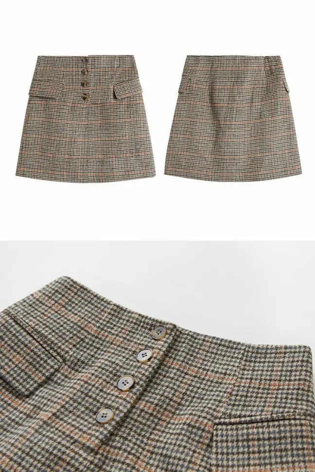 Fansilanen | Gingham Mini Skirt Fangyan