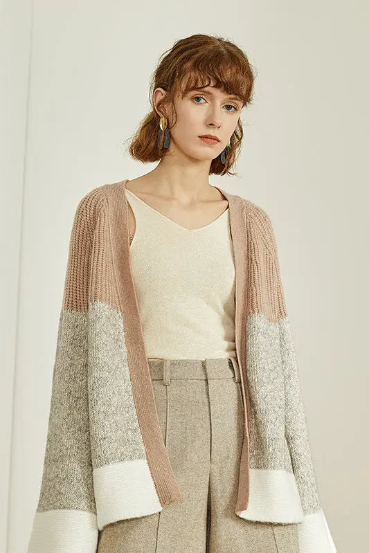 Fansilanen | Splicing  Cardigan Fangyan
