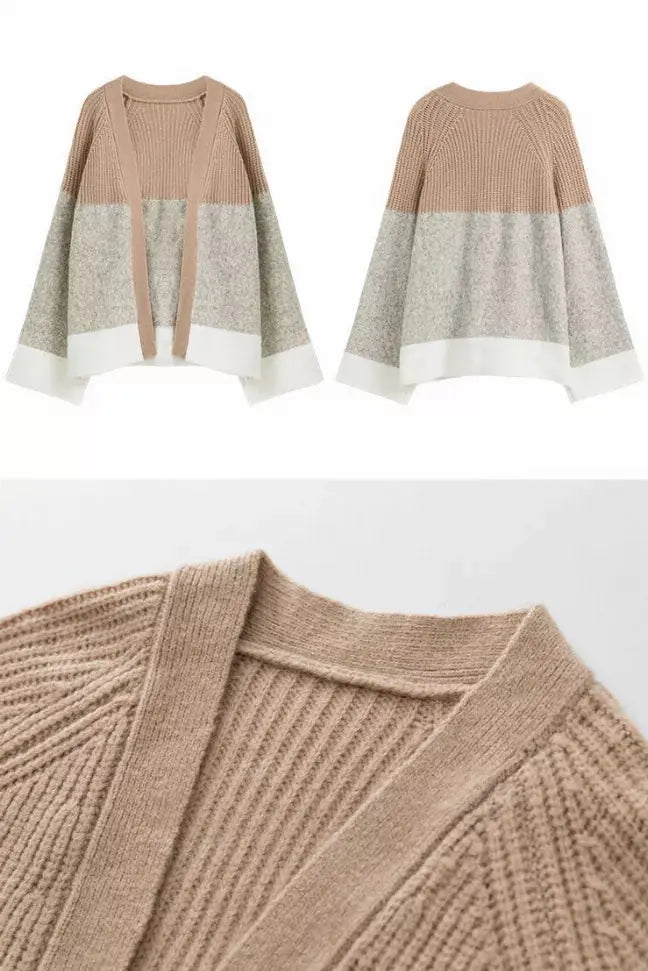 Fansilanen | Splicing  Cardigan Fangyan