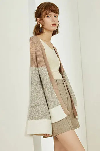 Fansilanen | Splicing  Cardigan Fangyan