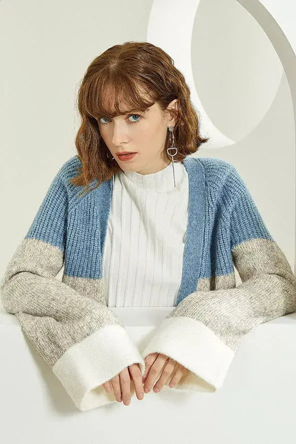 Fansilanen | Splicing  Cardigan Fangyan