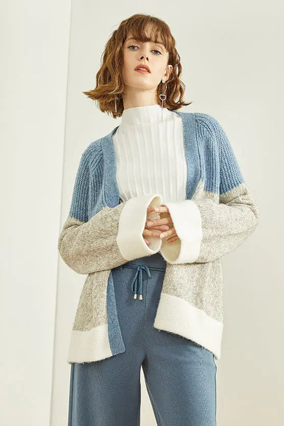 Fansilanen | Splicing  Cardigan Fangyan