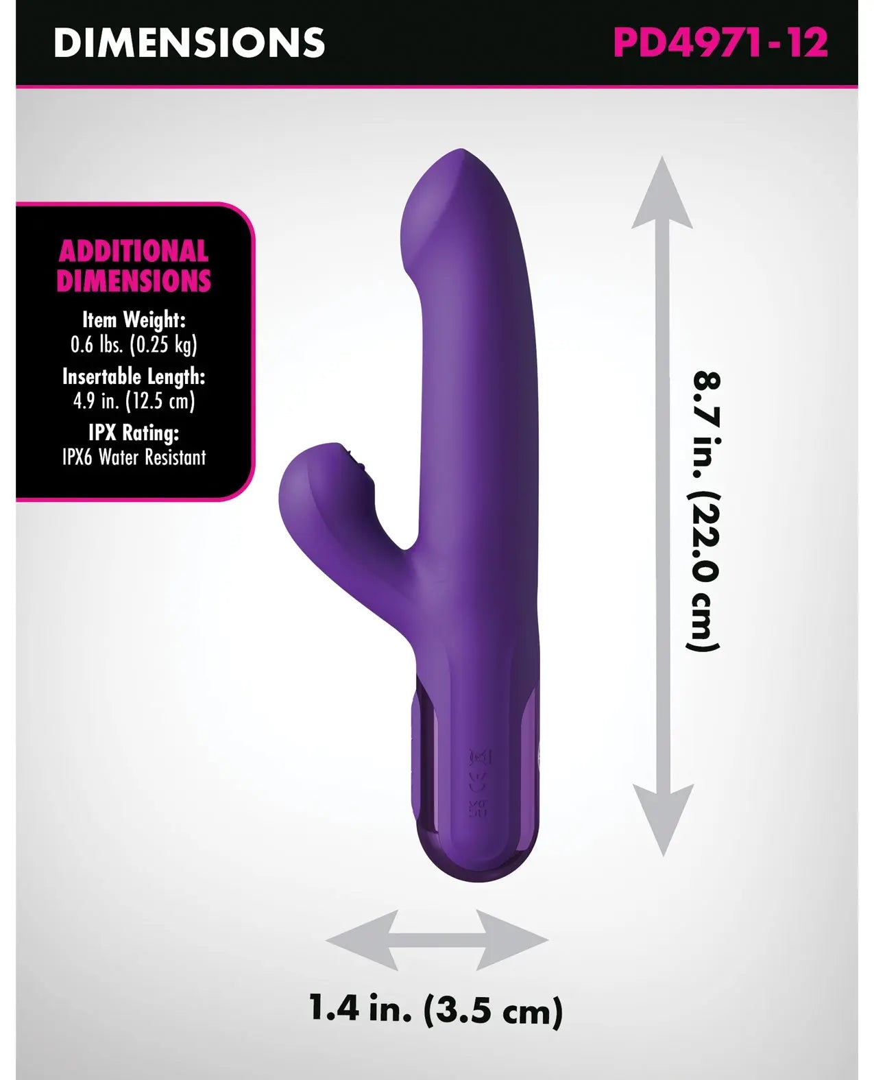 Fantasy for Her Super SoniX Thruster - Purple Pipedream Products