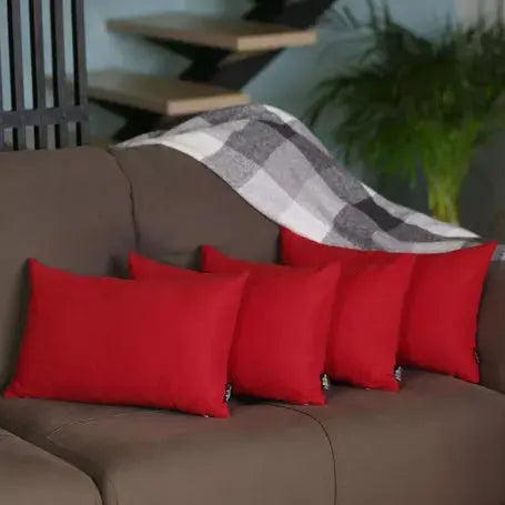 Farmhouse Square and Lumbar Solid Color Throw Pillow Covers Set MIKE & Co. NEW YORK