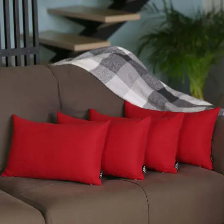 Farmhouse Square and Lumbar Solid Color Throw Pillow Covers Set MIKE & Co. NEW YORK