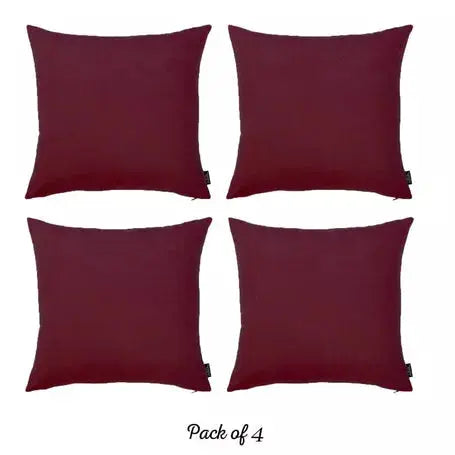 Farmhouse Square and Lumbar Solid Color Throw Pillow Covers Set MIKE & Co. NEW YORK