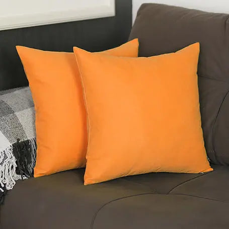 Farmhouse Square and Lumbar Solid Color Throw Pillow Covers Set MIKE & Co. NEW YORK