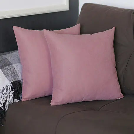 Farmhouse Square and Lumbar Solid Color Throw Pillow Covers Set MIKE & Co. NEW YORK