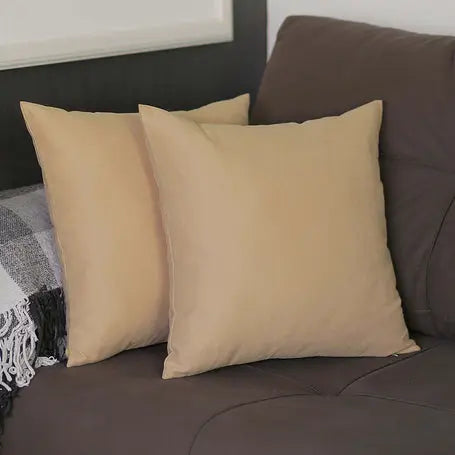 Farmhouse Square and Lumbar Solid Color Throw Pillow Covers Set MIKE & Co. NEW YORK