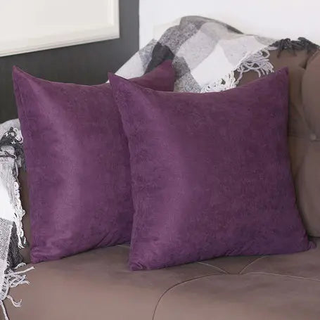 Farmhouse Square and Lumbar Solid Color Throw Pillow Covers Set MIKE & Co. NEW YORK