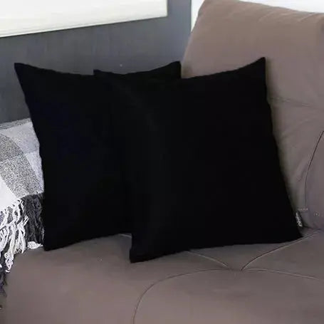 Farmhouse Square and Lumbar Solid Color Throw Pillow Covers Set MIKE & Co. NEW YORK