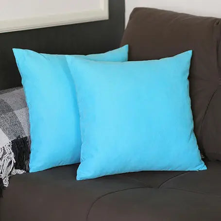 Farmhouse Square and Lumbar Solid Color Throw Pillow Covers Set MIKE & Co. NEW YORK