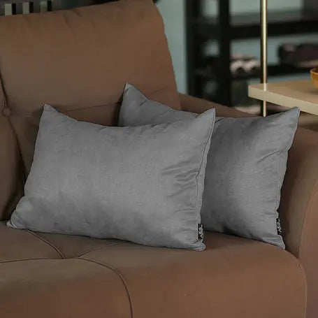Farmhouse Square and Lumbar Solid Color Throw Pillow Covers Set MIKE & Co. NEW YORK