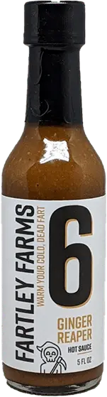 Fartley Farms Ginger Reaper hot sauce Madstone USA